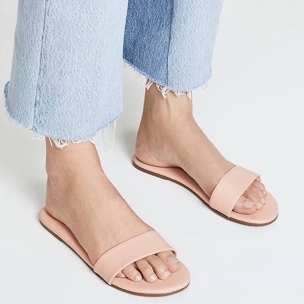 TKEES Alex Sandal Slides | Rose Quartz Size 10